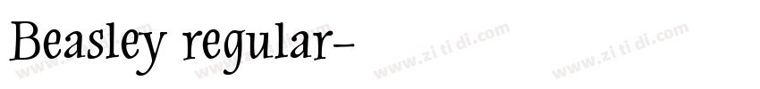 Beasley regular字体转换